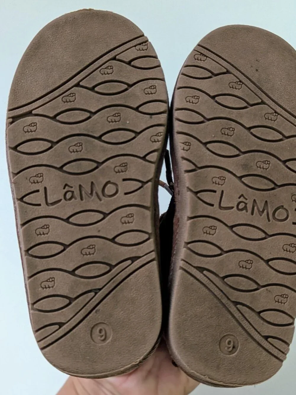 LAMO Kids Jacob Suede Chukka Boots Brown Faux Fur Size 9C